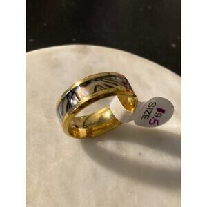 Men’s wedding band style ring stainless steel size 9.5